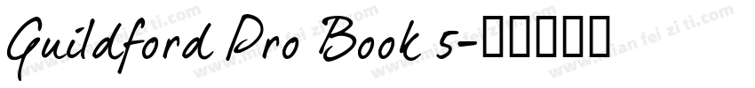 Guildford Pro Book 5字体转换